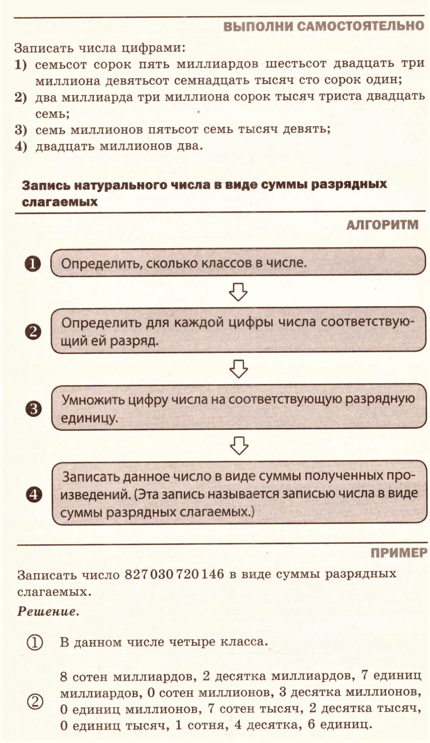 Натуральные числа: теория, алгоритмы и примеры решения типовых задач