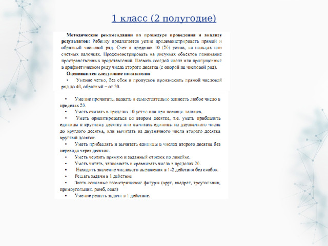 1 класс (2 полугодие)   
