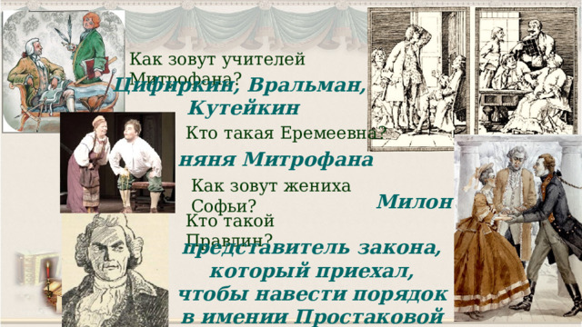 Жених софьи. Кутейкин Недоросль. Милон Недоросль. Кто такой Милон в Недоросле. Милон Недоросль характеристика.