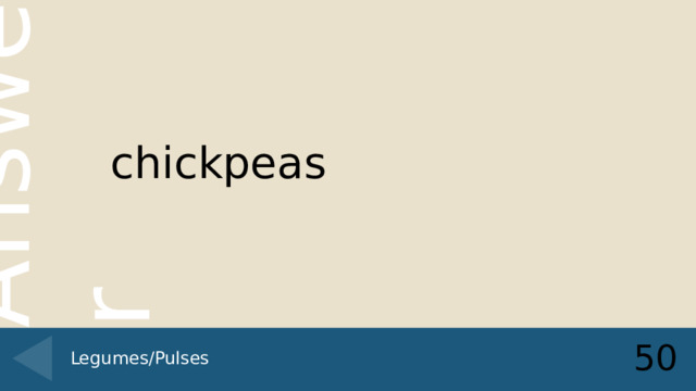chickpeas 50 Legumes/Pulses 