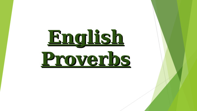 English Proverbs 