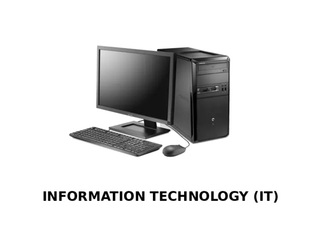 INFORMATION TECHNOLOGY (IT) 