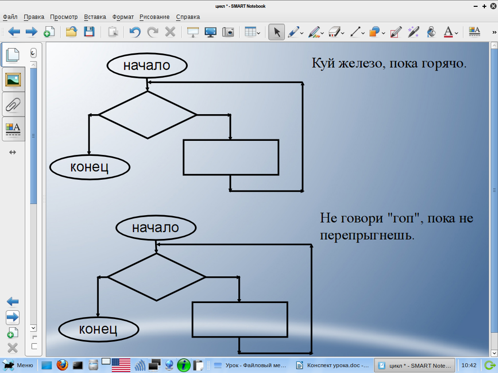 План конспект блок