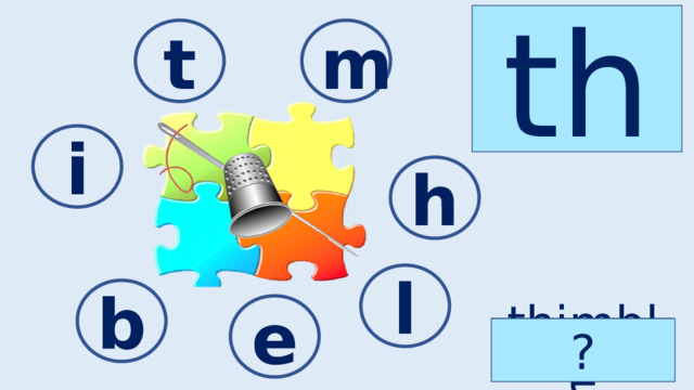 th t m i h l b e thimble ? 