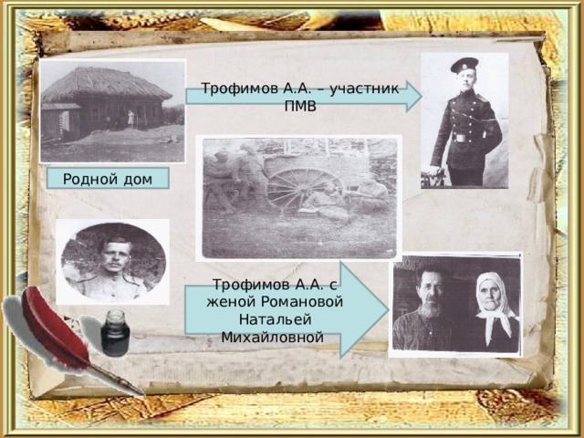 Трофимов А.А. – участник ПМВ Родной дом Трофимов А.А. с женой Романовой Натальей Михайловной 