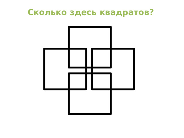 Сколько здесь квадратов?   