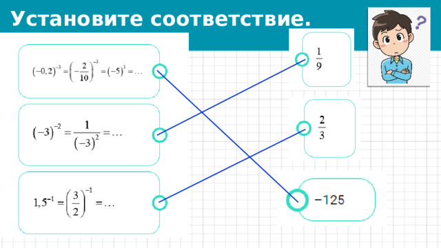 Установите соответствие. 