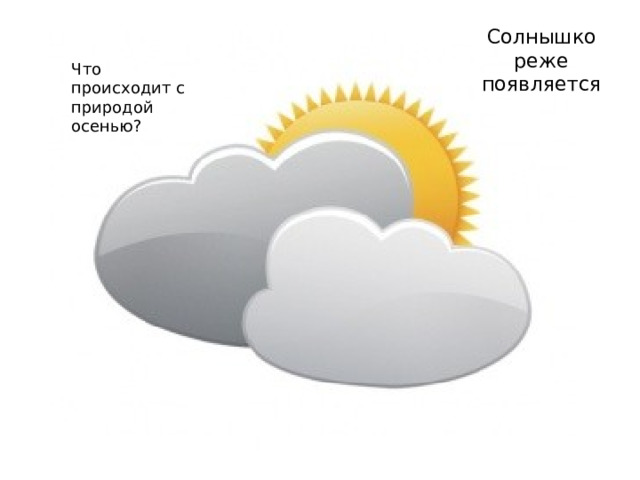 Солнышко реже появляется Что происходит с природой осенью? 