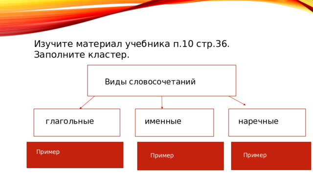 Определите тип словосочетаний глагольное именное наречное. Типы словосочетаний именные глагольные наречные. Шапка набекрень Тип словосочетания