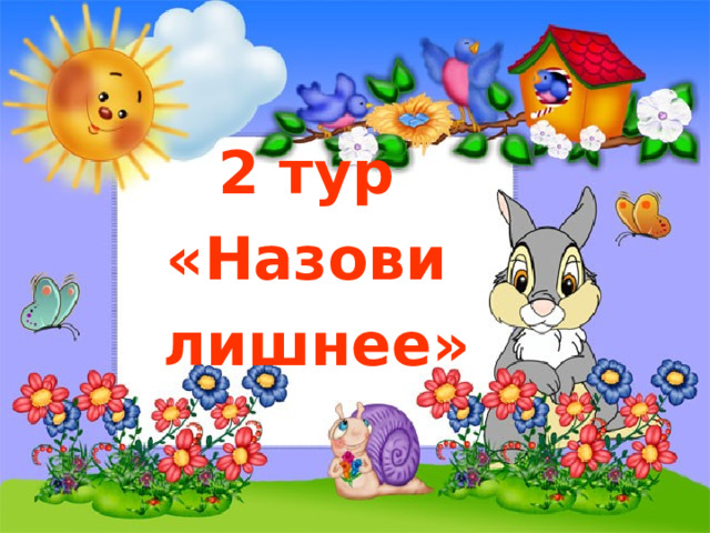2 тур «Назови лишнее» 
