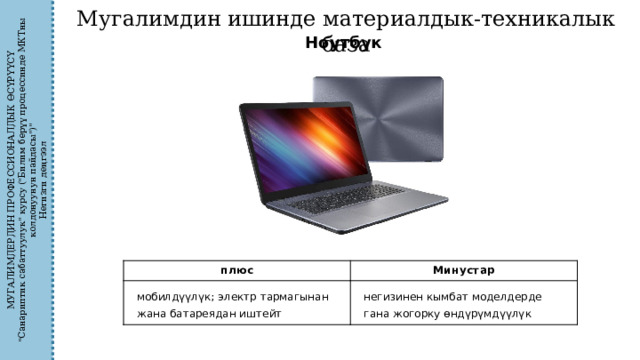 МУГАЛИМДЕРДИН ПРОФЕССИОНАЛДЫК ӨСҮРҮҮСҮ 