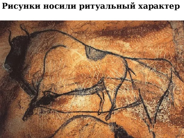 Рисунки носили ритуальный характер   