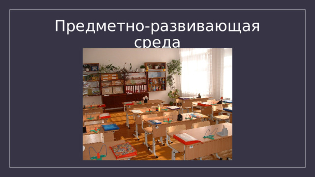 Предметно-развивающая среда 
