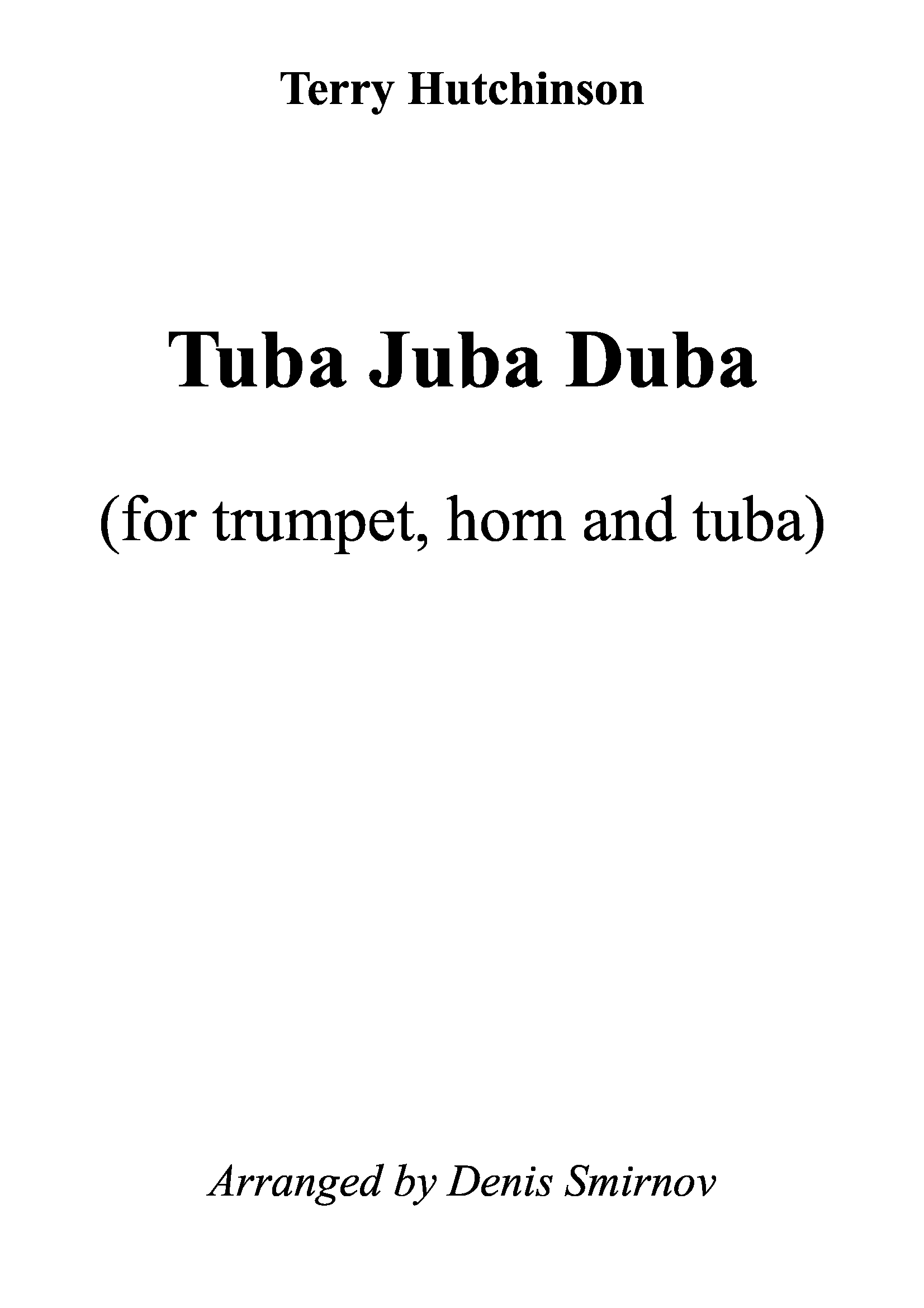 Tuba Juba Duba (for trio)