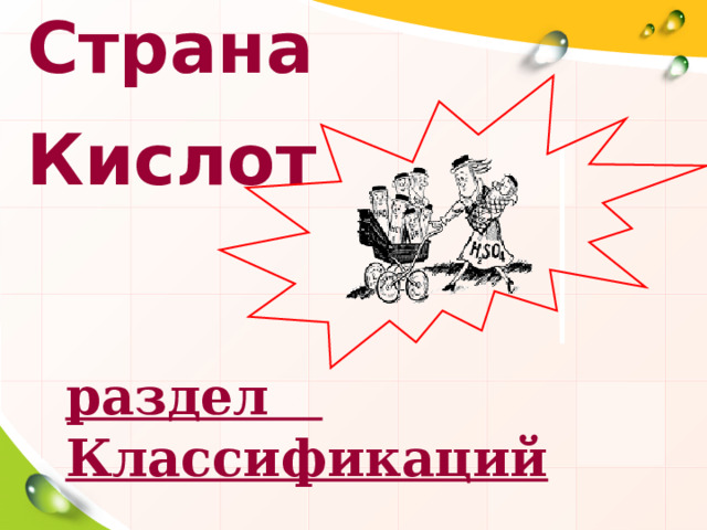 Страна Кислот раздел Классификаций 