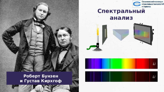 Спектральный анализ Li Роберт Бунзен и Густав Кирхгоф Li Можно поставить или чувака, или картинку по теме 32 