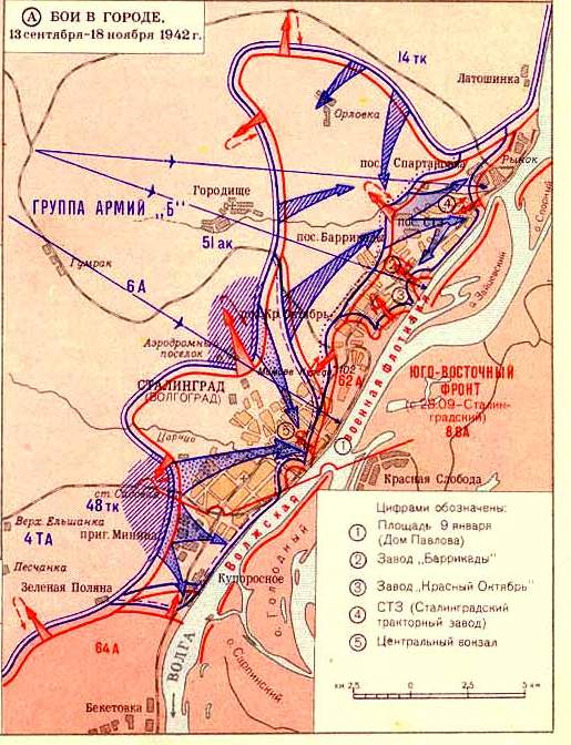 План наступления на сталинград