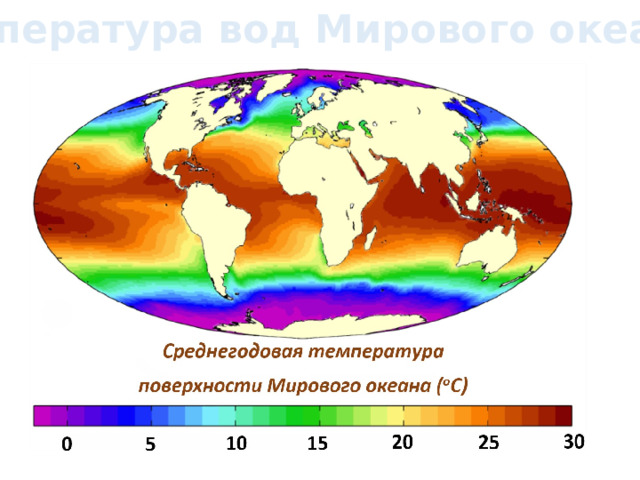 Температура вод Мирового океана 