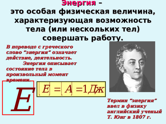 Видео энергия 7 класс физика. Влияние механической работы на организм школьника.