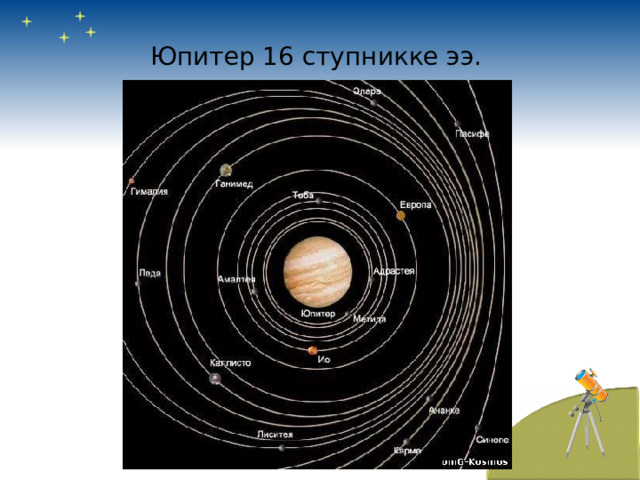 Юпитер 16 ступникке ээ . 