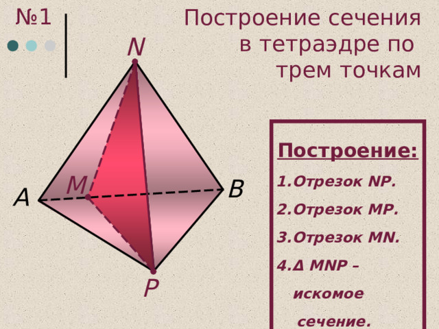 Самостоятельная тетраэдр