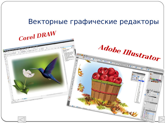 Corel DRAW Adobe Illustrator   Векторные графические редакторы 