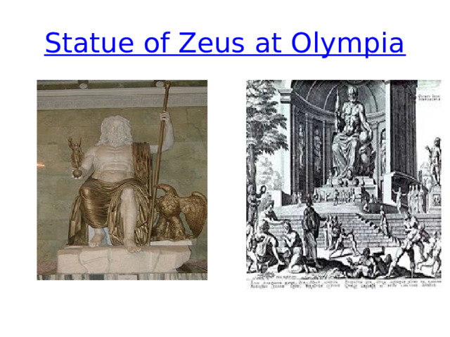 Statue of Zeus at Olympia 