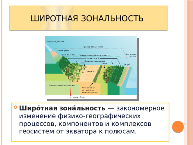 В чем проявляется географическая зональность