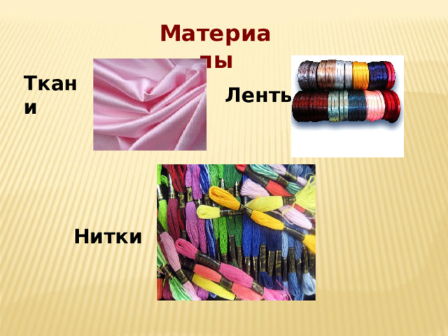 Материалы Ткани Ленты Нитки 