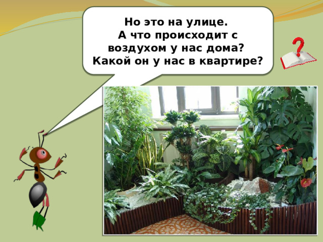 Но это на улице. А что происходит с воздухом у нас дома? Какой он у нас в квартире? 