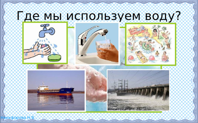 Где мы используем воду? 