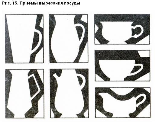 Вырезать предмет. Приемы симметричного вырезания для дошкольников. Приемы вырезания в старшей группе. Приемы вырезывания в аппликации. Приемы вырезывания в старшей группе.