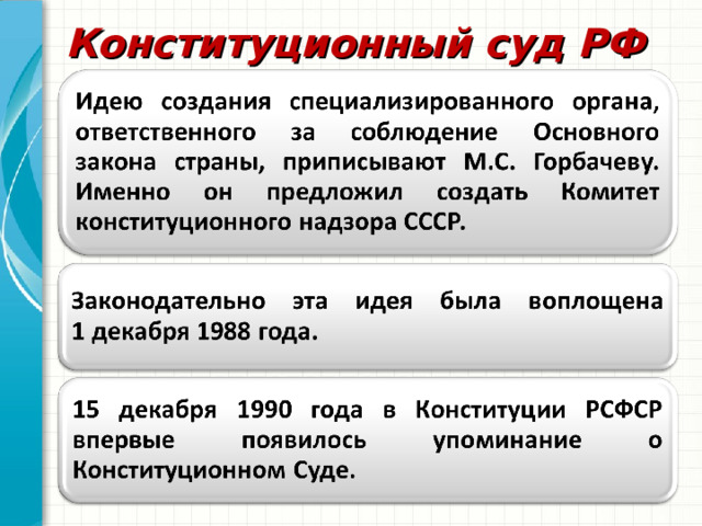 Конституционный суд РФ 