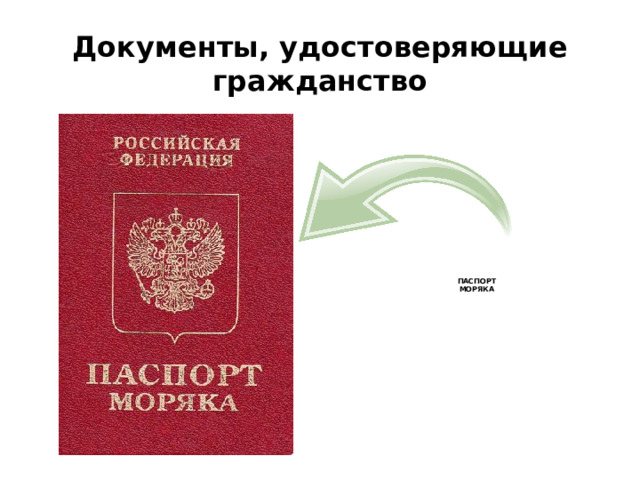 Документы, удостоверяющие гражданство ПАСПОРТ МОРЯКА 