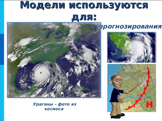Модели используются для: прогнозирования Ураганы – фото из космоса  