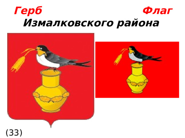 Герб  Флаг Измалковского района  (33) 28 