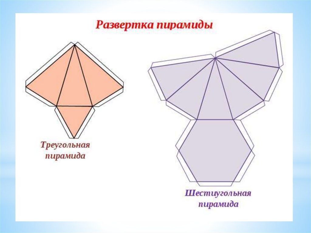 Треугольный параллелепипед из бумаги схема с размерами