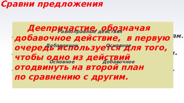 Деепричастие как часть речи