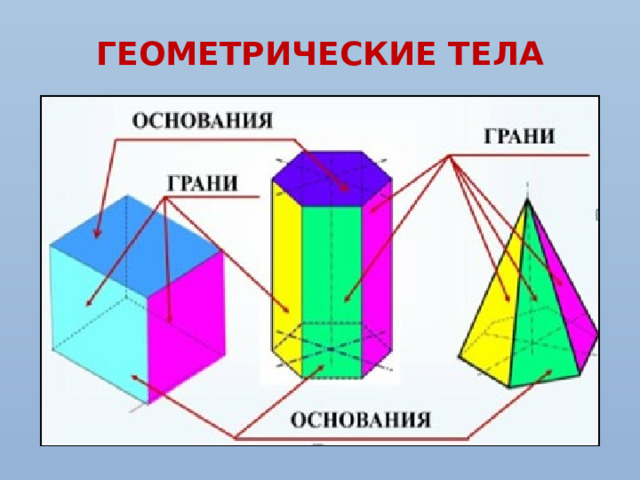 ГЕОМЕТРИЧЕСКИЕ ТЕЛА 