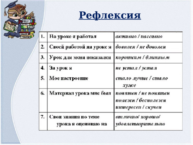 Рефлексия 