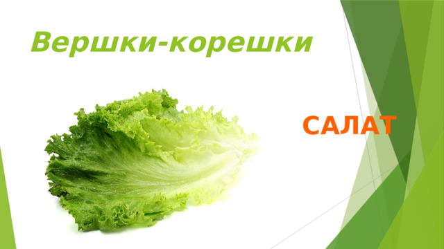 Вершки-корешки Салат 