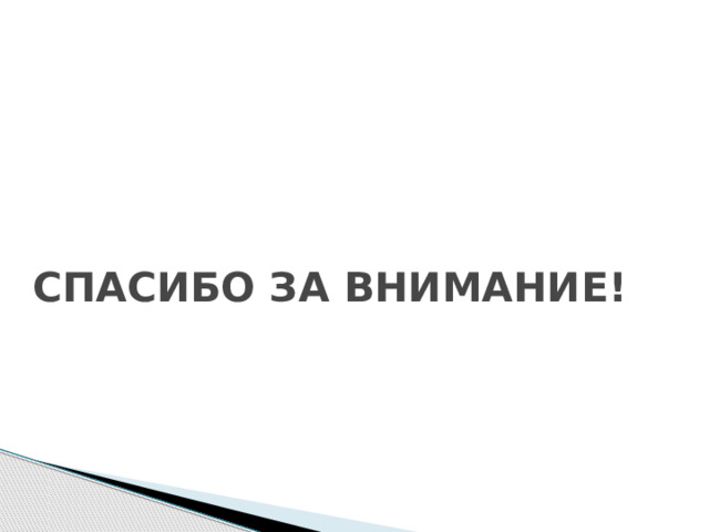 СПАСИБО ЗА ВНИМАНИЕ! 