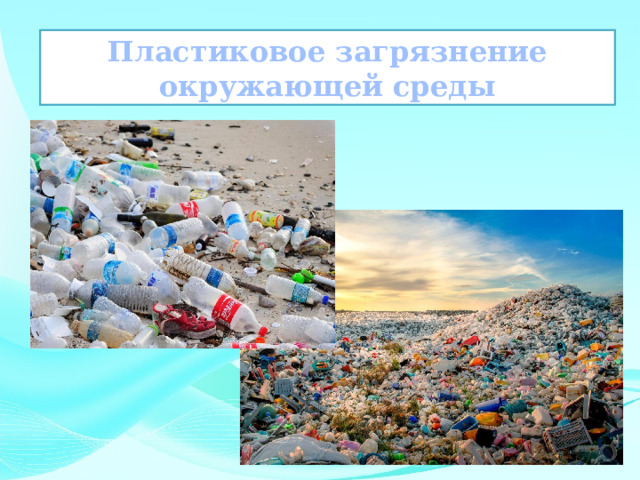 Пластиковое загрязнение окружающей среды 