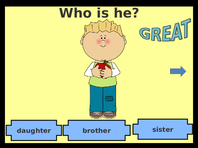 Who is he? sister brother daughter 