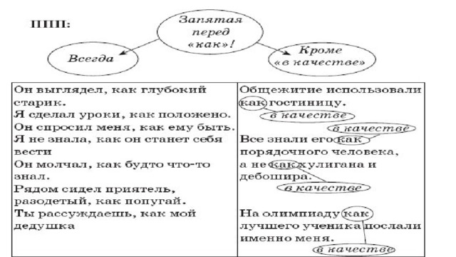 Всегда ли обособляются выражения с союзом как? Широко распространено убеждение, что перед союзом как всегда ставится запятая. Это верно лишь в нескольких случаях. Знак препинания зависит не от самого слова как, а от роли слов и их связей внутри предложения. 