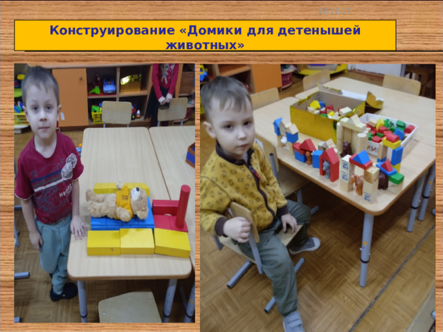 22.12.17 Конструирование «Домики для детенышей животных» 