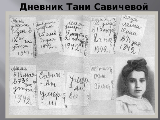 Дневник Тани Савичевой 