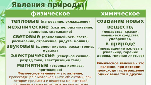 5 класс. Урок 6. Вства и явления в окружающем мире.