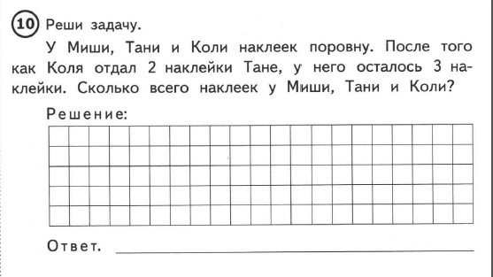 Как решить задачу таня. У Миши Тани и коли наклеек поровну после того как Коля отдал 2 наклейки. Решение задачи первого класса: у Тани 5 фотографий. У Миши Тани и коли наклеек поровну сколько после того.