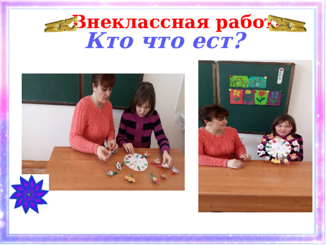 Внеклассная работа Кто что ест? 